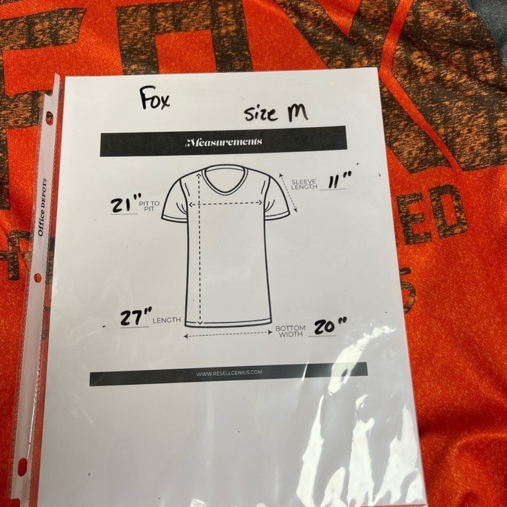 Fox Racing Orange and Black Jersey - Picture 4 of 5